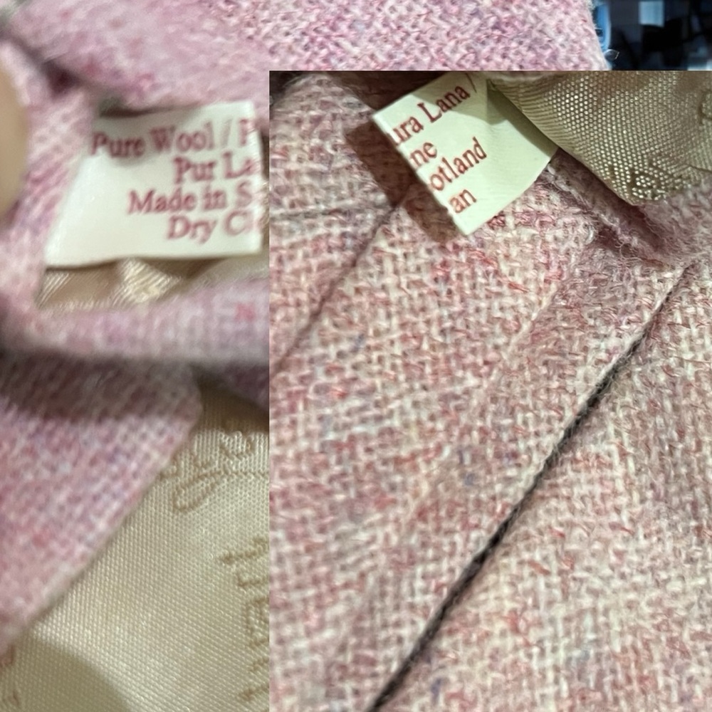 Paul Stuart Sophisticated Light Pink Wool Tie - Picture 4 of 5